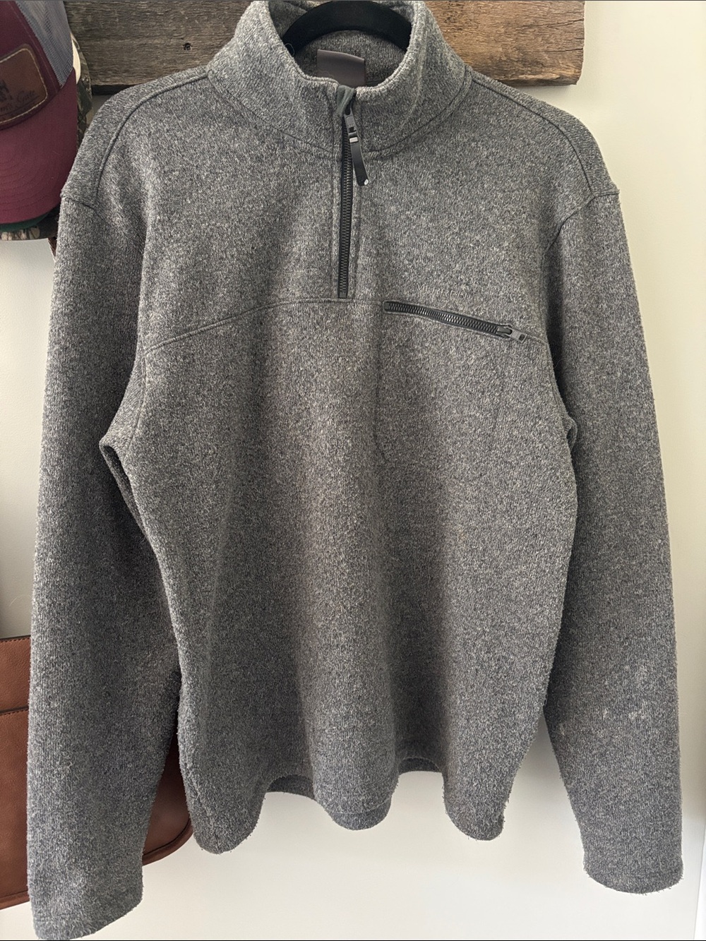 Merrell Gray Half-Zip Fleece Pullover